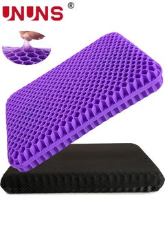 Buy Gel Seat Cushion,Upgrade Double Breathable Honeycomb Cushion For Office,Absorbs Pressure Points Seat Cushion For Home Cars Wheelchair in Saudi Arabia