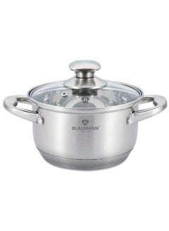 Buy Stainless Steel Casserole with lid, 24 cm, Silver-Hungary, Hungary in UAE