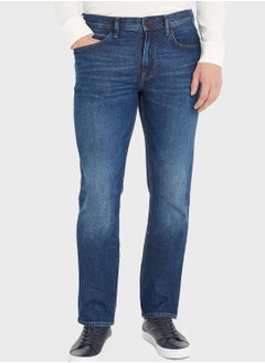 Buy Mid Wash Straight Fit Jeans in UAE