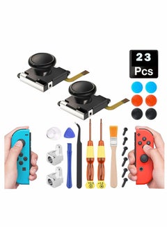 Buy Joycon Joystick Replacement, Switch Analog Stick Parts for Nintendo Switch Joy Con Controller Thumbstick, Include Repair Tool Kit and 2 Metal Lock Buckles, 2 Jon Con Replacement 23 PCS in UAE