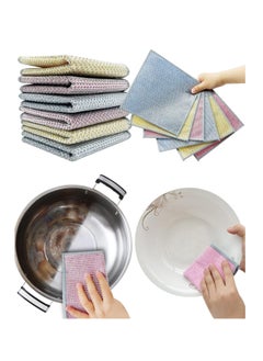 Buy Multipurpose Wire Dishwashing Rags for Wet and Dry, 6Pcs Wire Dishwashing Rags, Reusable Wire Miracle Cleaning Cloths, Easy to Rinse, Suitable for Kitchen, Tableware, Sink, Counter in Saudi Arabia