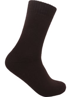 Buy Long winter socks brown high quality Saudi made in Saudi Arabia