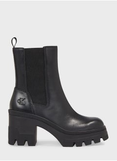 اشتري Chunky Ankle Heeled Boots في السعودية