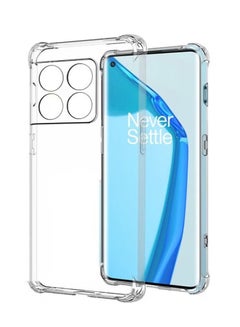 Buy OnePlus 10 Pro Clear Shockproof Case Slim Transparent TPU Cover with Bumper Airbag Corners 6.7 inch in UAE