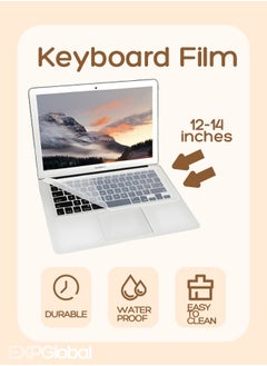 Buy 12 To 14 Inches,Keyboard Protective Film, Laptop Keyboard Case Notebook Keyboard Skin Protector Cover in UAE