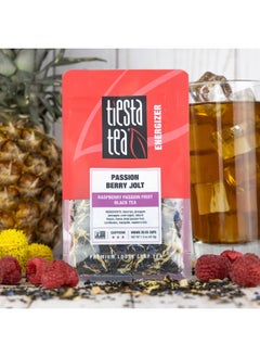 Buy Tiesta Tea - Passion Berry Jolt, Raspberry Passion Fruit Black Tea, Loose Leaf, Up to 25 Cups, Make Hot or Iced, Caffeinated, 1.5 Ounce Resealable Pouch in UAE