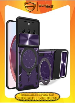 Buy SHIELD EGYPT For Realme 11 Pro Plus/Realme 11 Pro Armored Camera Shield Cover Camera Lend Protection, Built-in 360° (Purple) in Egypt