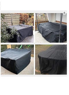 Buy Outdoor courtyard garden furniture cover black in Saudi Arabia