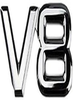 Buy 3D Metal V8 Car Sticker Emblem Badge for Universal Cars Motorcycle Bike Decorative Accessories in Egypt