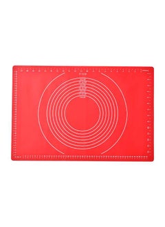 Buy Silicone Pastry Mat 60x40 cm Red in UAE