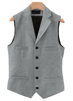 اشتري New Fashionable Herringbone Patterned Suit Vest في الامارات