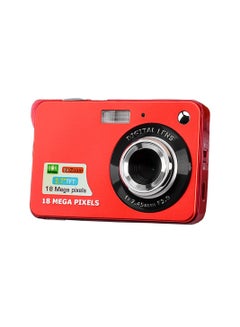 اشتري Digital Camera Mini Pocket Camera 18MP 2.7 Inch LCD Screen 8x Zoom Smile Capture Anti-Shake with Battery في السعودية