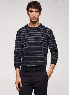 اشتري Stripe Dot Crew Neck Sweatshirt في السعودية