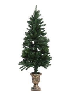 Buy Arvie Christmas Tree with Pot Stand, Green & Gold – 120 cms in UAE