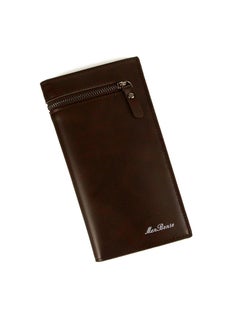 اشتري Men's Multifunctional Large Capacity Long Wallet 19 * 9.5 * 2CM في السعودية