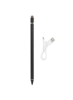اشتري Stylus Pen Black For IOS/Android Universal 2-In-1 Active Capacitive Touch Pen WYH0002 في السعودية