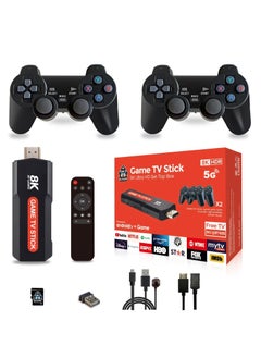 اشتري Q9 Game Stick 8K Dual System Android TV Box and Game with Wireless Controller 64G TV Stick 1000+ Games في الامارات