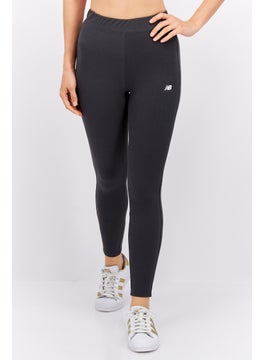 اشتري Women Sportswear Fit Embroidered Logo Training Tights, Dark Grey في الامارات