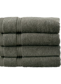 Buy 4-Piece 100% Combed Cotton 550 GSM Quick Dry Highly Absorbent Thick Hand Soft Hotel Quality For Hand And Spa Hand Towel Set 40x70cm in Saudi Arabia