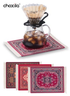 Buy 3pcs Coffee Mat, Coffee Cup Mat, Coffee Mug Mat, Table Mat, Mouse Pad in Saudi Arabia