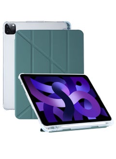 اشتري جراب iPad Pro 11 بوصة 2022/2021/2020/2018 مع حامل قلم رصاص [يدعم شحن الجيل الثاني من قلم رصاص] غطاء مع خاصية النوم / الاستيقاظ التلقائي وظهر صلب شفاف لجهاز iPad Pro مقاس 11 بوصة 4th / 3rd / 2nd / 1st في الامارات