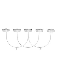 Buy Sols 5-Tealight Candle Holder, Silver - 36.5x14 cm in UAE