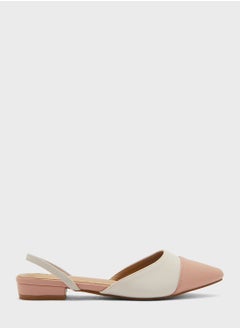 اشتري Colour Block Strap Pointed Flat Shoe في الامارات