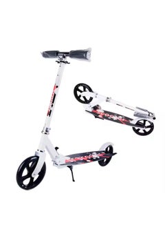 Buy A Scooter for Children and Adults with Adjustable Height and Large wheels. A Smooth Ride and Foldable It Can Be Carried Anywhere. It is the Best Gift for your Child. Multi-color. in Saudi Arabia