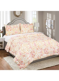 اشتري Madison Celtic Ditsy 3-Piece Floral Print Twin Comforter Set 220x160 cm في الامارات