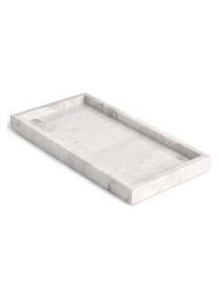 اشتري SIHIYA LIFE Marble Tray | 30x20cm | Rectangular Serving Tray | Jewelry, Perfume, Bathroom Essentials Organizer| Desserts, Vanity, Display, Storage ,Ottoman Tray | Home Décor | Gifting في الامارات