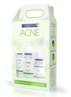 Buy Acne Kit Facial Foam 100ml + Toner 150ml + Cream 40ml in UAE