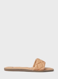 Buy Buffy Quilted Flat Sandals in Saudi Arabia