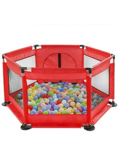 Buy Foldable Baby Playpen Portable Play Yard  Activity Centre Play Center Fence 110*63.5*110cm in Saudi Arabia