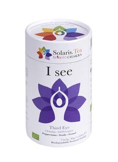 اشتري " I See " - Third Eye Chakra Tea, 15 Organic Whole Leaf Pyramid Teabags في الامارات