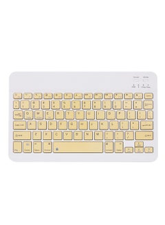 Buy 10-inch Wireless BT Keyboard Three-system Universal Colorful Rechargeable BT Keyboard Mobile Phone Tablet Universal Keyboard in UAE