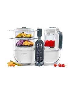 اشتري Nutribaby 6-in-1 Multi-Purpose Food Processor With Steam Cooker, Blender, Large Capacity For Baby, Idealy Batch Cooking - White في الامارات