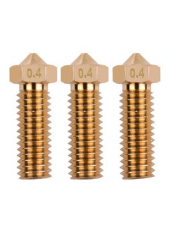 Buy 3-Piece 3D Printer Extruder Brass Volcano Nozzle in Saudi Arabia