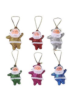 اشتري 12 Pc Cute Christmas Tree Decoration Pendant Santa Clause Bear Snowman Elk في مصر