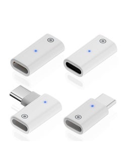 Buy Charging Adapter Compatible with Apple Pencil 1st Generation, Light USB C Male to Pencil 1st Gen Adapter, Female to Female Charger Connector, Four Charging Schemes (4 Pack) in UAE