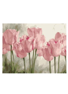 Buy DIY Paint by Numbers Pink Tulips, for Adults Kids Tulip Paint by Numbers DIY Painting Acrylic Paint by Numbers Painting Kit Home Wall Living Room Bedroom Decoration in UAE