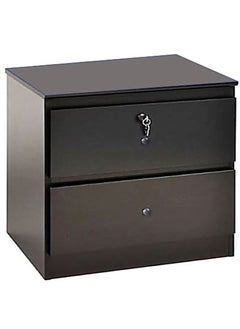 Buy AWF Al Wadi Furniture Bedside Table, Night Stand Table with Lockable Key Drawer,Easy Assembly Wenge 40 x 40 x 45 cm, SideTable in UAE