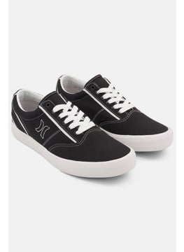 Buy Women Medium Kayo Canvas Lace Up Casual Shoes, Black/White in Saudi Arabia