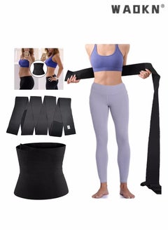 Buy Invisible Waist Wrap for Stomach Adjustable and Comfortable for Women Lower Belly Fat Bandage Wrap Tummy Wrap Waist Trainer in UAE