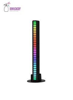 اشتري RGB Voice Controlled Synchronous Rhythm Light, Dazzling Music Atmosphere Sensing Surround Light, Led Pickup Light في السعودية