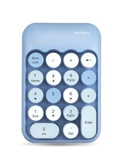 Buy Wireless Numeric Keyboard Blue/White in Saudi Arabia