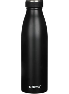 Buy Sistema® 750ml Stainless Steel bottle Black in Egypt