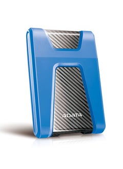 اشتري محرك أقراص صلبة خارجي ADATA HD650 USB 3.2 Gen 1 عالي السرعة ثلاثي الطبقات مصنوع من السيليكون المحمي باللون الأزرق 1 تيرابايت في الامارات