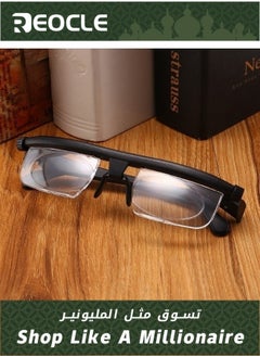 Buy Adjustable Glasses Dial Vision Flex Focus Adjustable Glasses Eyeglasses Near and Far Sight for Men and Women in Saudi Arabia