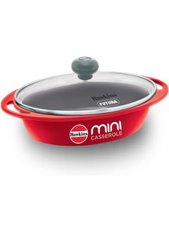 اشتري Hawkins Die-Cast Red Mini Casserole W/Gl, 0.75L,5Mm - (Dcr75G) في الامارات