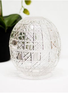 Buy Glass and paper tissue box with an elegant, modern, transparent design in Saudi Arabia